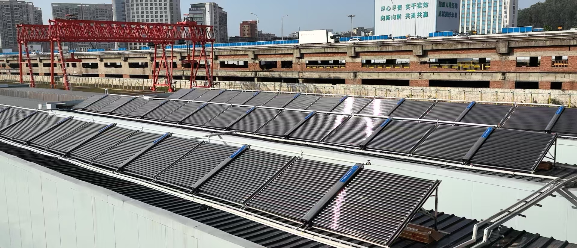 智慧梁厂采用太阳能+空气能蒸养相比传统蒸养的优势